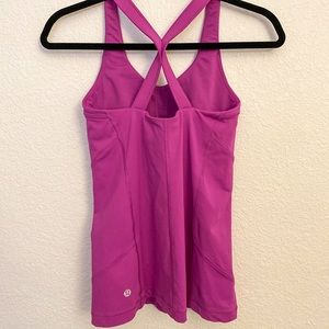 Fuchsia lululemon tank in size 4